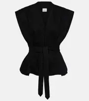 [Lemaire] Lemaire Chasuble belted denim top UK 16 black