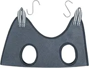 Cat Grooming Hammock Restraint Bag Dog for Bath Nail Clip Trimming M Gray