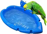 Bird Bath Tub Bowl Basin Hanging Birdbath Toy Pet Parrot Cage Budgie Accessories Shower Parakeet Cockatiel Water Shower Box Food Feeder Holder Tray