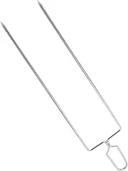 Generic Stainless Steel Grill Meat Stick Fork Shaped BBQ Skewers for Camping Cooking Portable and Safe Barbecue Forks Present for BBQ Lovers for Marshmallow Sticks