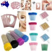 Disposable Glitter Mascara Brush Wands Eyelash Extension Pads Lint Free Lash Pad