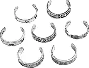 [ANDRESLAD] 14pcs Quit Feet Turquoise Women Chunky Gold Hoop Earrings Toe Finger Silver Knuckle Hoops Thumb Anklets Ring Hollow
