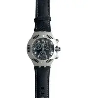 Vintage Swatch Irony Scuba Chrono YBS4000 Black Russian 2000 - Unworn, Mint