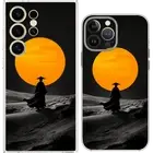 Yellow Sun Desert Samurai Straw Hat Case Cover Clear / Shockproof / MagSafe