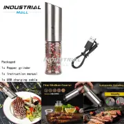 Stainless Steel Electric Automatic Salt & Pepper Mill Grinder Pepper Mill Set