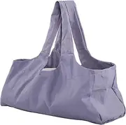 Large Yoga Mat Bag, Gym Bag for Women, Yoga Mat Holder Yoga Bag, with Wet Pocket and Water Bottle Holder Weekender Bag with Shoulder Strap for Women Men (Purple)