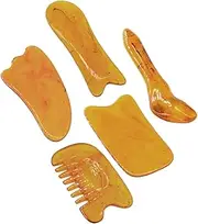 Massaging Board Set 5pcs Scraping Massage Tools Natural Material for Full Body Massage