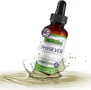 ProSILVER Ionic Silver Liquid, Optimized 20 PPM Bio-Active Liquid Silver for Immune Support, Maximum Absorption Ionic Silver in Dark Glass Bottle with Dropper, 24 Servings, 4oz - Thrival Labs