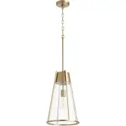Quorum International 827-80 Fort Worth Mini Pendant Aged Brass