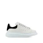 [Alexander Mcqueen] Alexander Mcqueen Leather Suede-heel Sneakers 37 IT WHITE/BLACK