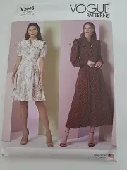 Vogue Sewing Pattern 2005 Misses Dress Size 6-14 Length & Sleeve Variation