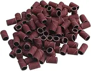 AUTSUPPL 200Pcs Sanding Bands for Nail Drill Durable Polishing Tool for Manicure and Pedicure Grit Corundum Material for Natural and Artificial Nails Essential Supplies for Nail