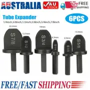 6X Swaging Tool Drill Bit Set Air ConditionNV Copper Pipe Flaring Tube Expander