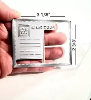 Postcard Template Rectangular Metal Cutting Dies Scrapbooking Card Making Dies