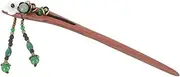 SHERCHPRY Womens Vintage Flower Tassel Hair Stick Elegant Wooden Chinese Hair Chopsticks for Parties Cosplay Proms More Durable Dangle Pins for Stylish Buns