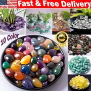 72 Pcs Polished Stone Set Natural crystals Rocks Handpicked Tumbled Pebbles Bulk
