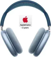 Apple AirPods Max Wireless Over-Ear Headset with AppleCare+ (2 Years) Sky Blue