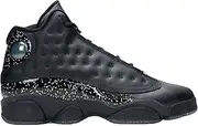 [Jordan] Kid's Shoes Nike Air Retro 13 (PS) Gold Glitter DC9444-007 (M, Black/Metallic Gold, 12 Little Kid