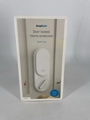 SimpliSafe Smart Door Lock with PIN Keypad White Brand New