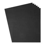 Glitter EVA Foam Sheets, [for Crafts] - 11x8 Inch 2mm Thickness / Black / 6 Pcs