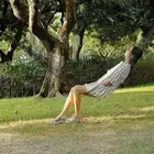 Portable Nylon Mesh Hammock With Rope Outdoor Sleeping Bed Outdoor Sleeping