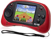 EASEGMER Kids Handheld Game Portable Video Game Player with 200 Games 16 Bit 2.5 Inch Screen Mini Retro Electronic Game Machine ,Best Gift for Child (Red)