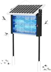 Advwin Solar Bug Zapper, 2-in-1 Outdoor Mosquito Zapper 3500V Fly Zapper Mosquito Killer with 4.2M Extension Cord, Rechargeable Electric Trap for Home, Patio, Garden, Backyards, Camping