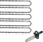 5 Pack 16 Inch Bar and Chain Combo,56 Drive Links,050" Gauge, 3/8" Pitch Replacement Chains,Small Felling Pruning Saw Chain,Garden Saw Chain,Mini Electric Chain Saw,Chainsaw Chain