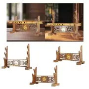 Samurai Sword Stand Wooden Frame Japanese Wooden Sword Holder for Lightsaber