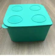 Tupperware Storage Cube Green