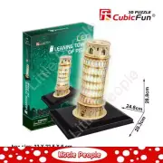CubicFun Leaning Tower of Pisa Italy 3D LED Puzzle Genuine Product