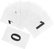 KICHOUSE 11pcs Set Plastic Number Cards for Table Seating Identification Place Cards for Weddings and Restaurants Safe Handling Streamlined Organization Easy to Sort