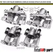 4pcs Brake Caliper Front & Rear for Chrysler Cirrus Sebring Dodge Stratus 01-06 (for: Chrysler)