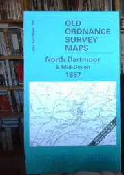 MAP OF North Dartmoor & Mid Devon 1887 One Inch Sheet 324 by Tom Greeves NEW