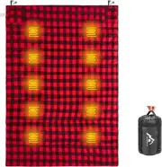 5-Zone Heated Sleeping Bag Liner with USB Compatibility - Waterproof & Compact