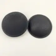 2- 80mm / 3.14" Fabric Speaker Dust Cap For Sub-Woofer Bass Speaker W/ Lip Black