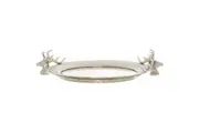 Hill Interiors Stag Head Decorative Tray (Silver) (One Size)