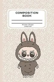 Labubu Notebook - I labubu you - Journal - Brown