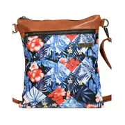 Tosca Womens/Ladie's Slinger Crossbody Shoulder Handbag/Pouch Blue Diamond