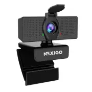 N60 1080P Webcam with Microphone Adjustable FOV Zoom Software Control & Priva...