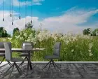 3D Tree Floral Grass Cloud Sky Self-adhesive Removeable Wallpaper Wall Mural
