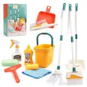 Kids Cleaning Toy Set 12pcs Pretend Play Housekeeping Set Kids Chore Kit