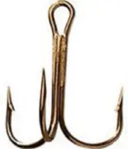 TREBLE HOOK BRONZE SIZE 4 (144) SNAGGING, CATFISH WORM REPLACEMENT