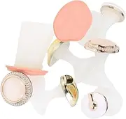 NOLITOY Pedicure Toe Spacers Separators 8pcs Silicone Nail Separator for Pedicure Nail Supplies Toe Separator