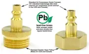 Winterize Blowout Plugs for RV, Garden Hose, Sprinkler Systems, Male Female Pair
