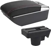 Box for Opel for Astra H 2004-2014 Storage Box Interior Dedicated Retrofit Car Accessories Box Car Box Center Console(B White line NO USB)