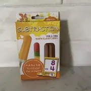 Bendon Subtraction Math Flash Cards set of 36 cards includes Reward Sticker NEW