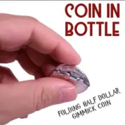 Coin In Bottle Magic Trick Folding Half Dollar Illusion T12