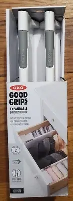OXO Good Grips Expandable Dresser Drawer Dividers ~ Set of 2 Dividers