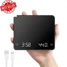 Small Coffee Scale w/ Timer, Rechargeable Digital Drip Scale 3kg/0.1g Precision,